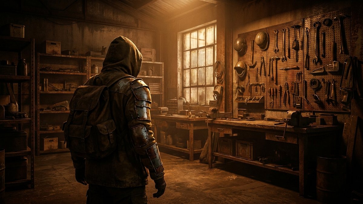 The Rust character customization screen showing a player model